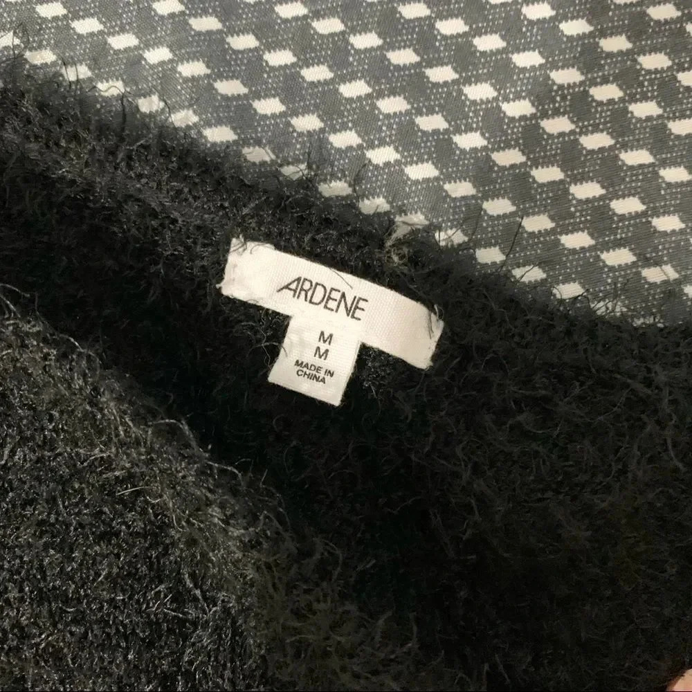Ardene one shoulder knit black sweater dress Size M - Picture 4 of 6